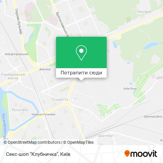 Карта Секс-шоп "Клубничка"