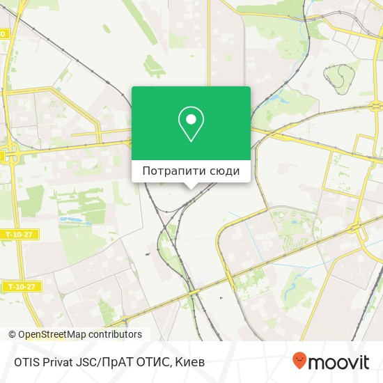 Карта OTIS Privat JSC/ПрАТ ОТИС