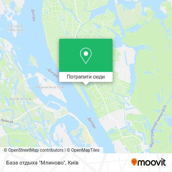 Карта База отдыха "Млиново"