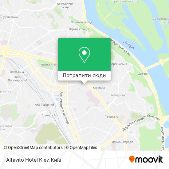 Карта Alfavito Hotel Kiev