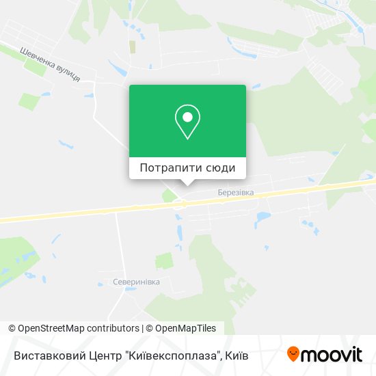 Карта Виставковий Центр "Київекспоплаза"