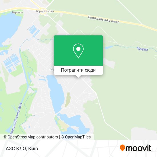 Карта АЗС КЛО