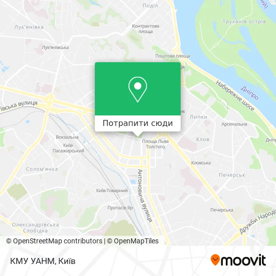 Карта КМУ УАНМ