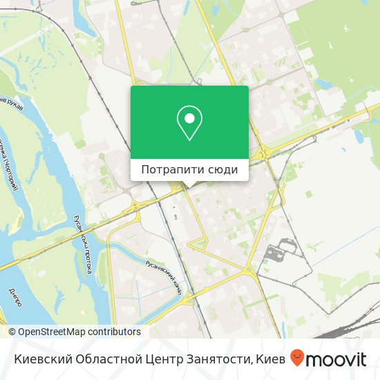Карта Киевский Областной Центр Занятости