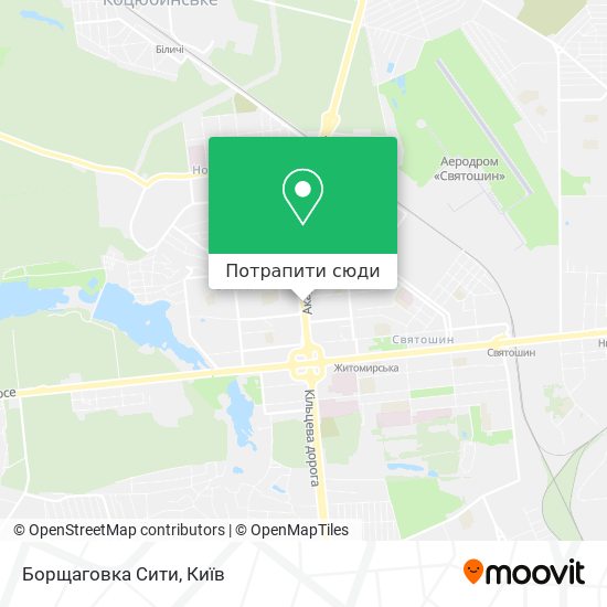 Карта Борщаговка Сити