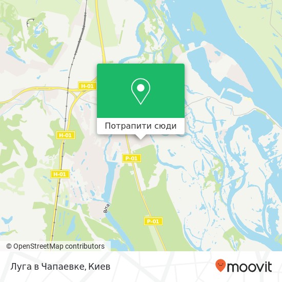 Карта Луга в Чапаевке