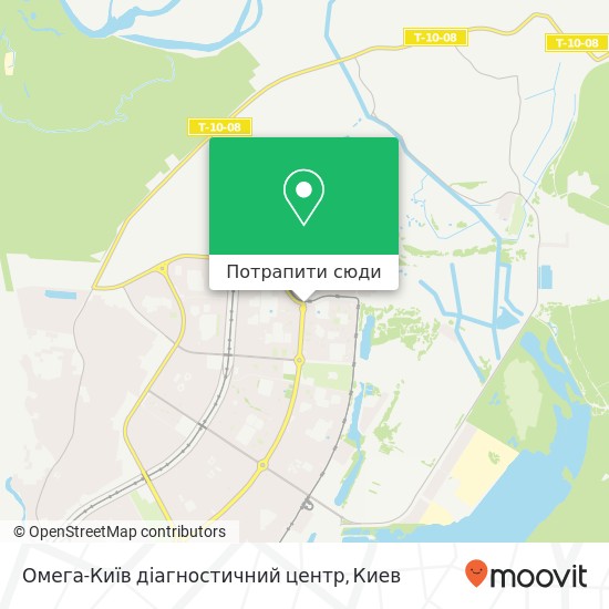 Карта Омега-Київ діагностичний центр