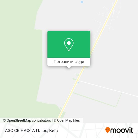 Карта АЗС СВ НАФТА Плюс