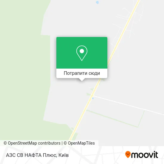 Карта АЗС СВ НАФТА Плюс