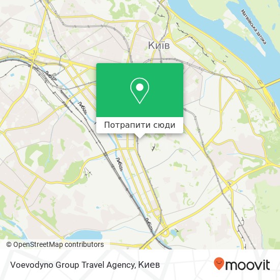 Карта Voevodyno Group Travel Agency