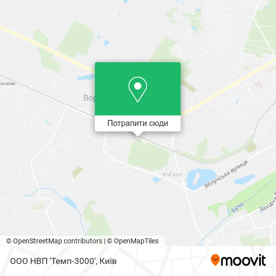 Карта ООО НВП 'Темп-3000'