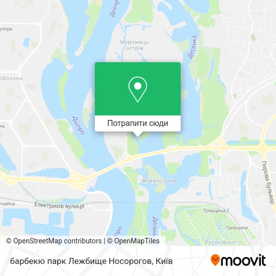 Карта барбекю парк Лежбище Носорогов