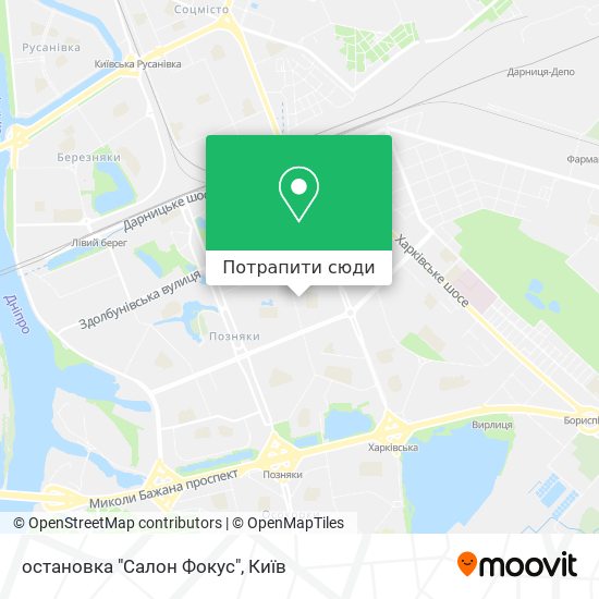Карта остановка "Салон Фокус"
