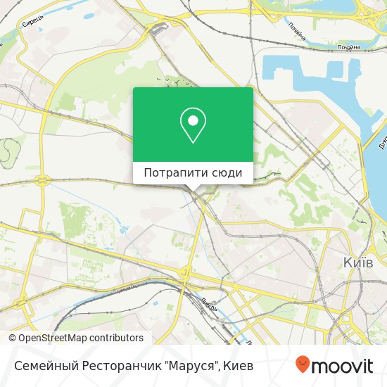 Карта Семейный Ресторанчик "Маруся"
