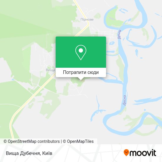 Карта Вища Дубечня