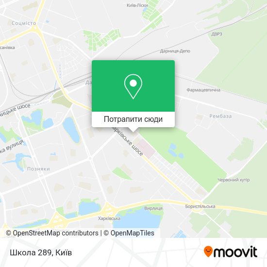 Карта Школа 289