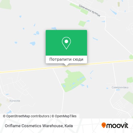 Карта Oriflame Cosmetics Warehouse