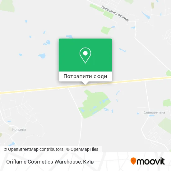 Карта Oriflame Cosmetics Warehouse