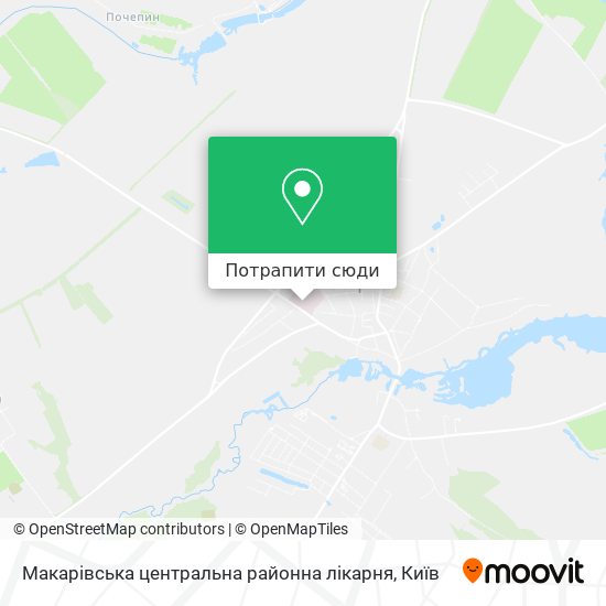 Карта Макарівська центральна районна лікарня