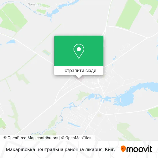 Карта Макарівська центральна районна лікарня