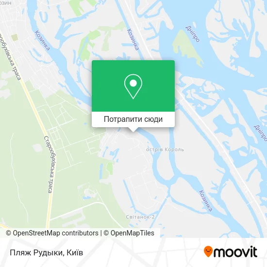 Карта Пляж Рудыки