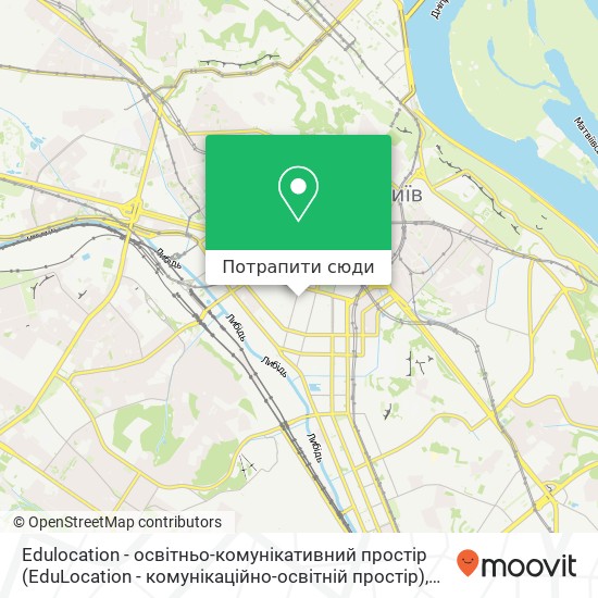 Карта Edulocation - освітньо-комунікативний  простір (EduLocation - комунікаційно-освітній простір)