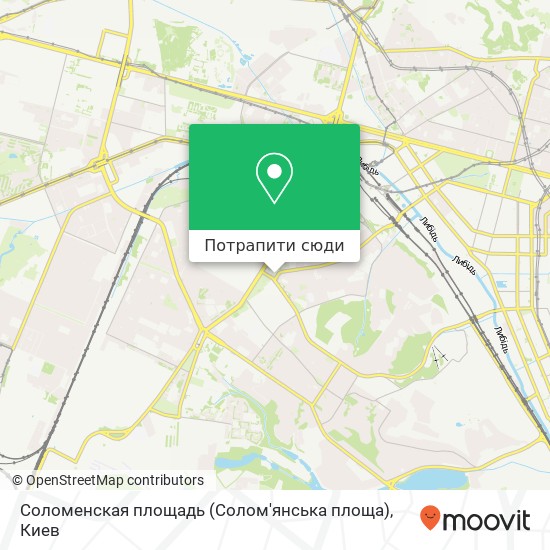 Карта Соломенская площадь (Солом'янська площа)
