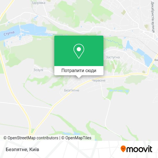 Карта Безпятне