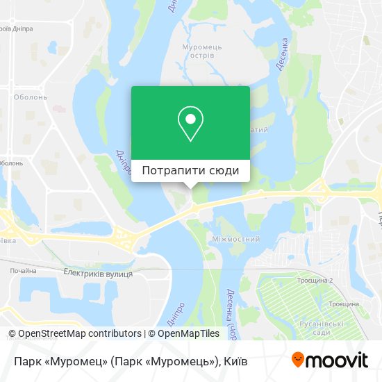 Карта Парк «Муромец» (Парк «Муромець»)