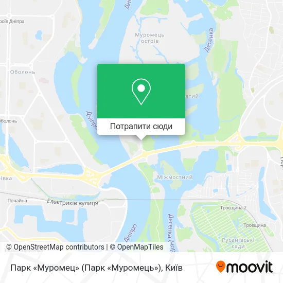 Карта Парк «Муромец» (Парк «Муромець»)