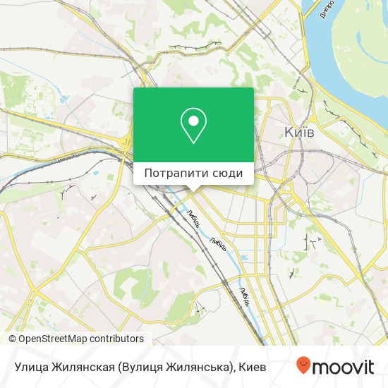 Карта Улица Жилянская (Вулиця Жилянська)