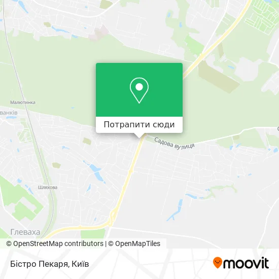 Карта Бістро Пекаря
