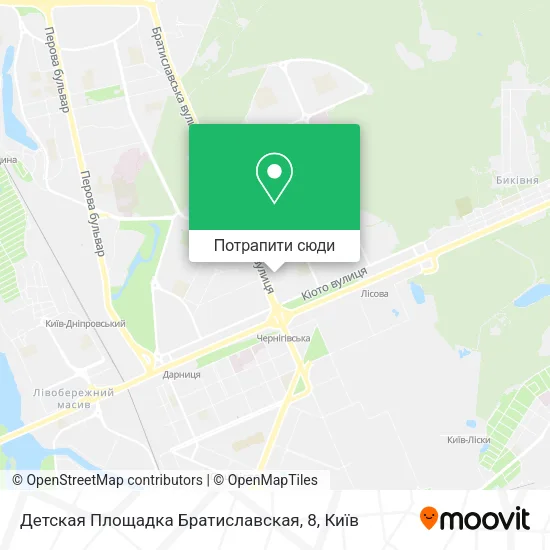 Карта Детская Площадка Братиславская, 8