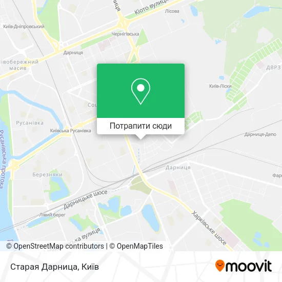 Карта Старая Дарница