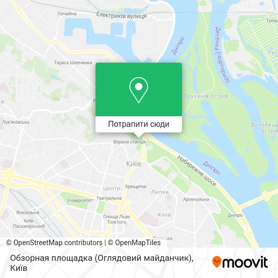 Карта Обзорная площадка (Оглядовий майданчик)