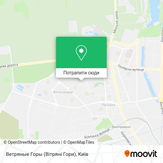 Карта Ветряные Горы (Вітряні Гори)