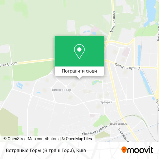 Карта Ветряные Горы (Вітряні Гори)