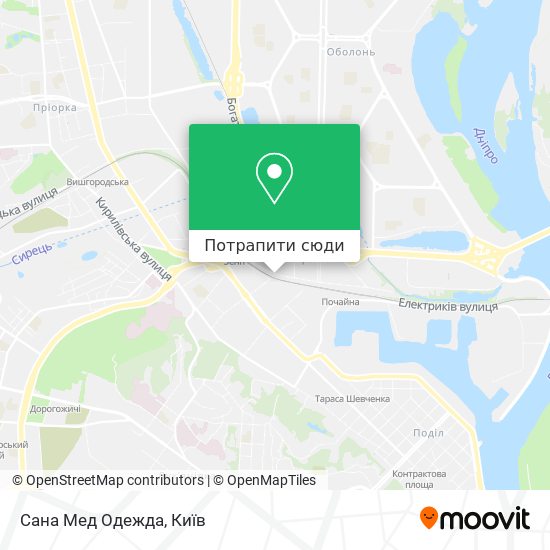 Карта Сана Мед Одежда
