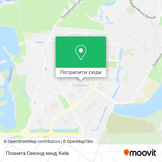Карта Планета Секонд-хенд