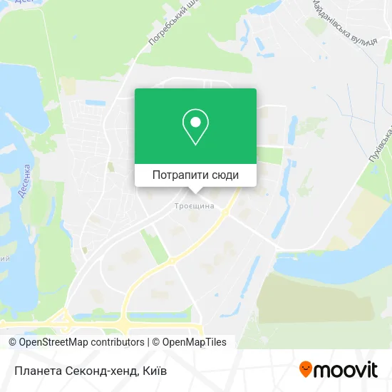 Карта Планета Секонд-хенд