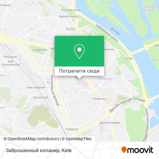 Карта Заброшенный копанир