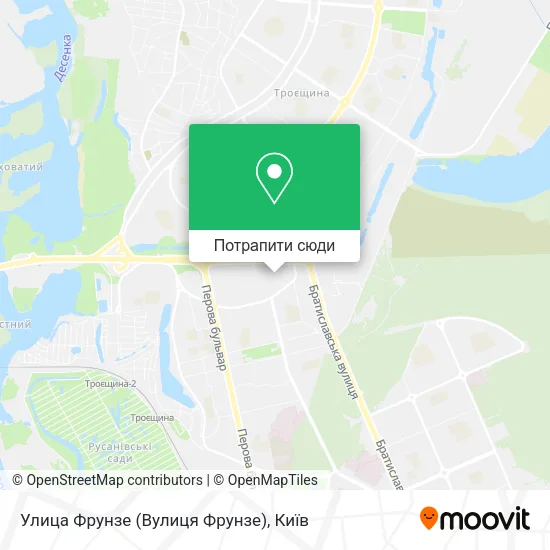 Карта Улица Фрунзе (Вулиця Фрунзе)