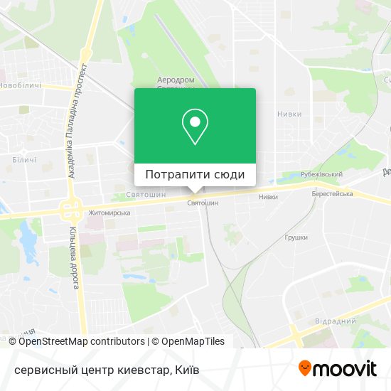 Карта сервисный центр киевстар