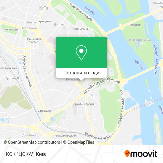 Карта КСК "ЦСКА"