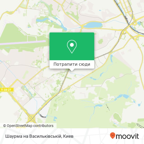 Карта Шаурма на Васильківській