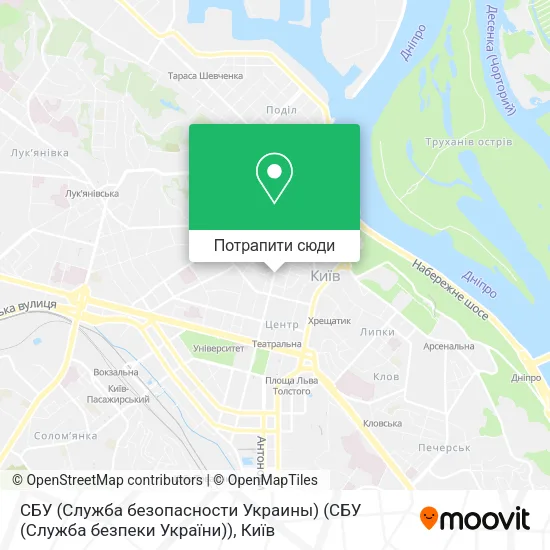 Карта СБУ (Служба безопасности Украины) (СБУ (Служба безпеки України))