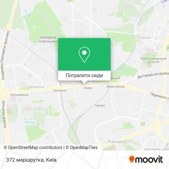 Карта 372 маршрутка