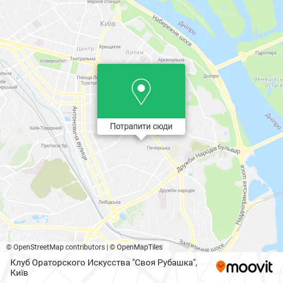 Карта Клуб Ораторского Искусства "Своя Рубашка"