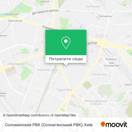 Карта Соломенский РВК (Солом'янський РВК)