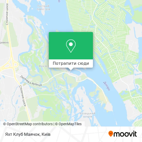Карта Яхт Клуб Маячок